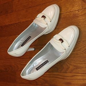 Claudia Ciuti White High Heel Shoes, 8.5
